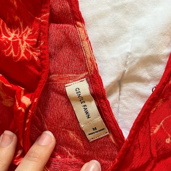 Red pattern romper medium - Picture 2 of 2